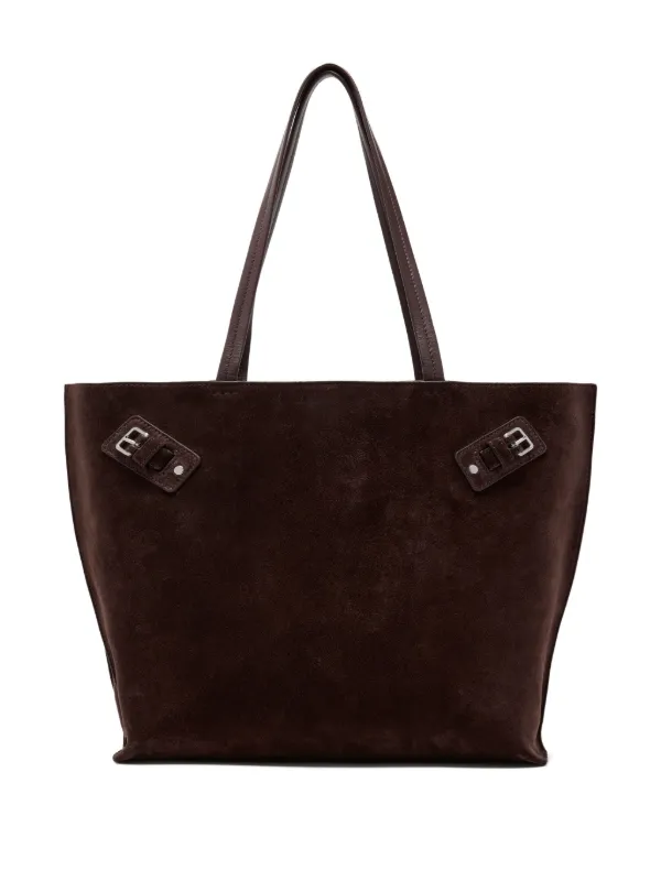 Proenza Schouler Days Tote in Soft Suede in Brown