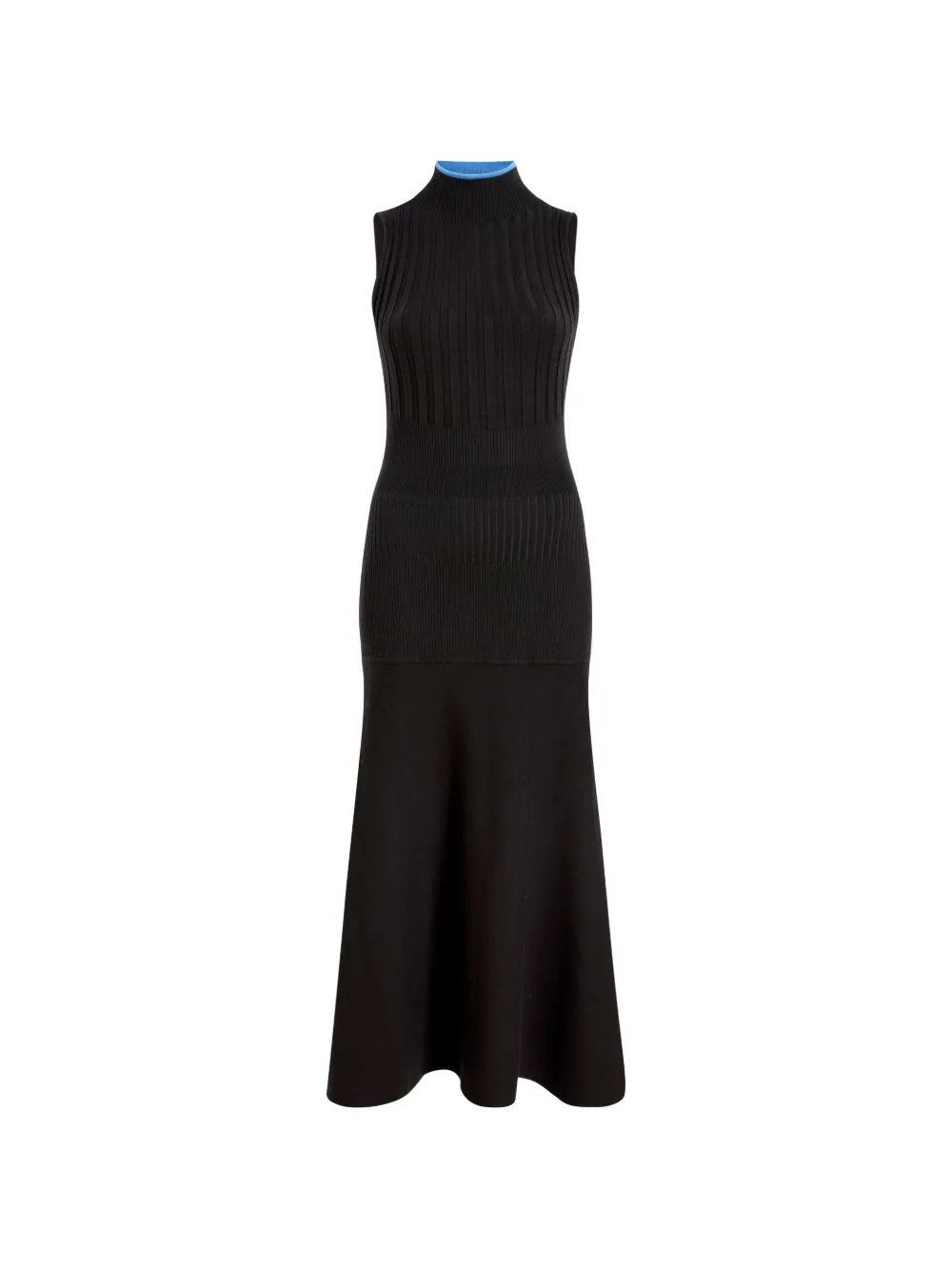 Proenza Schouler White Label Ezme ribgebreide jurk Zwart