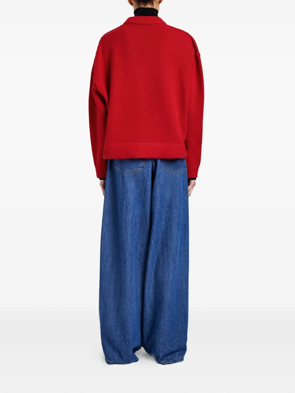 Proenza Schouler Kasjmier trui met ronde alsh Rood