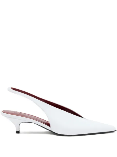 Proenza Schouler 40mm leather heeled pumps