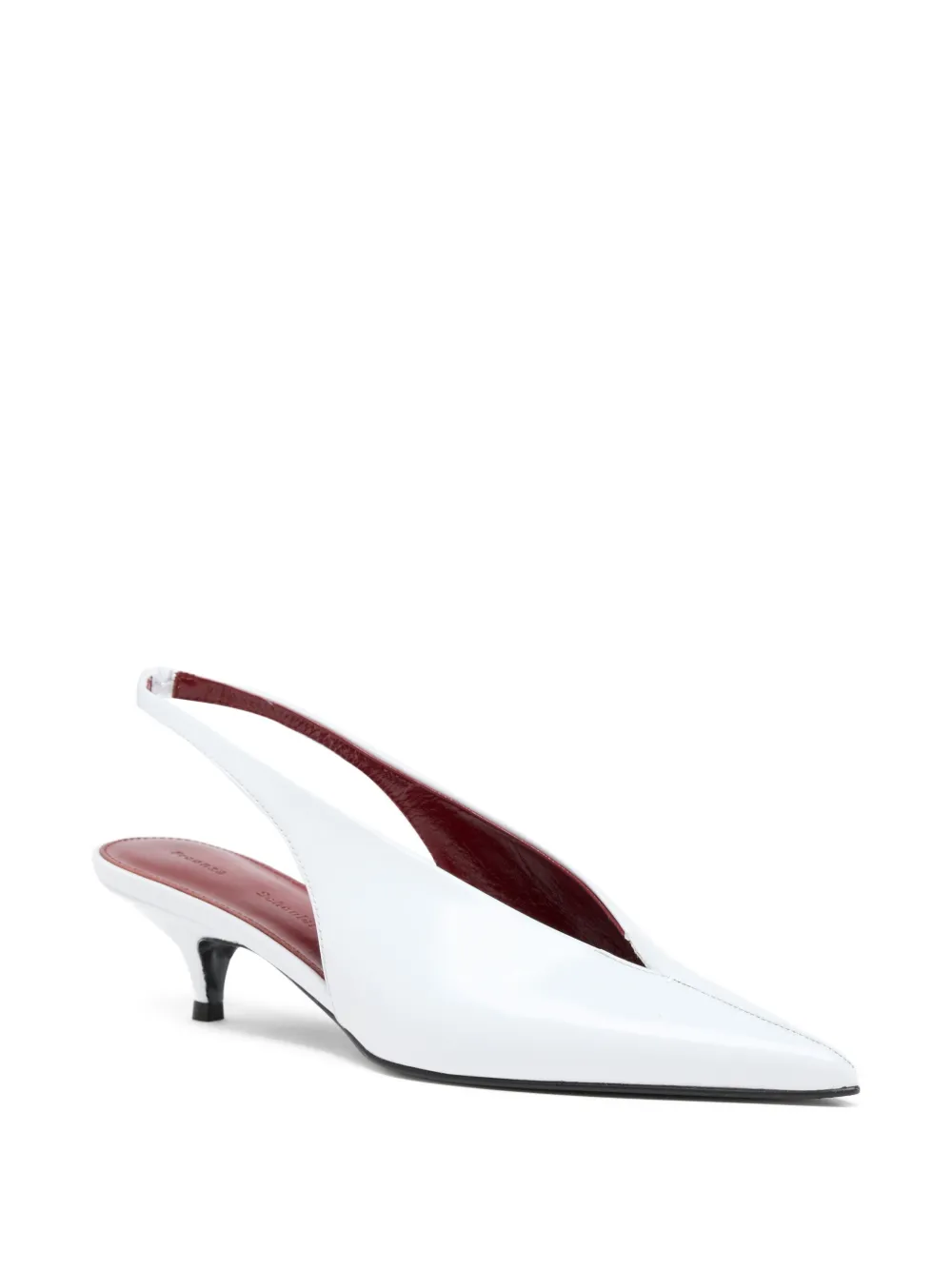 Proenza Schouler 40 mm leren pumps met hak Wit