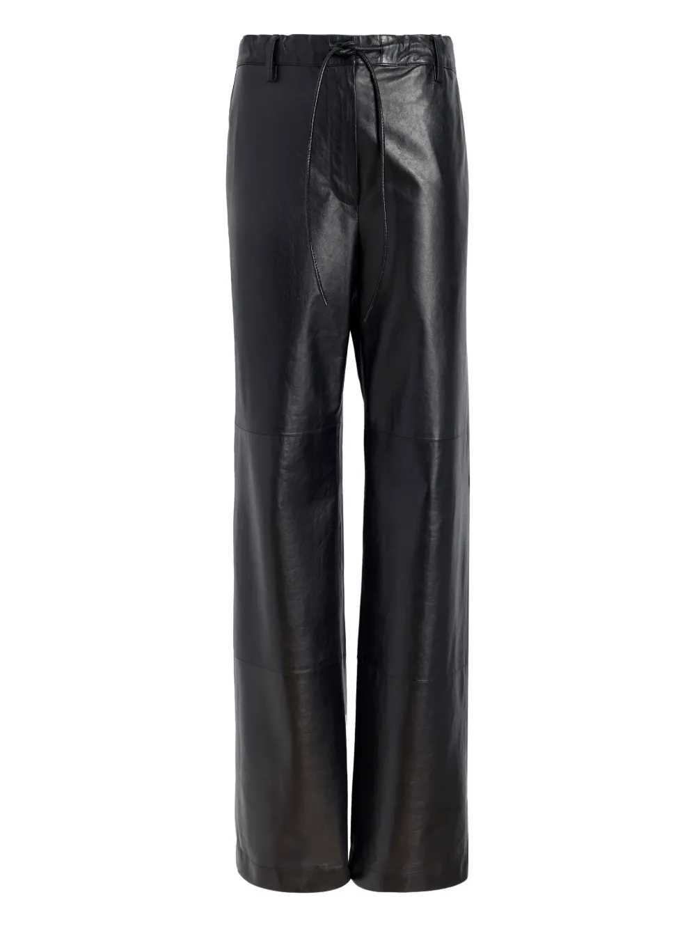 Proenza Schouler White Label Magnus drawstring leather trousers | Black | Image 1