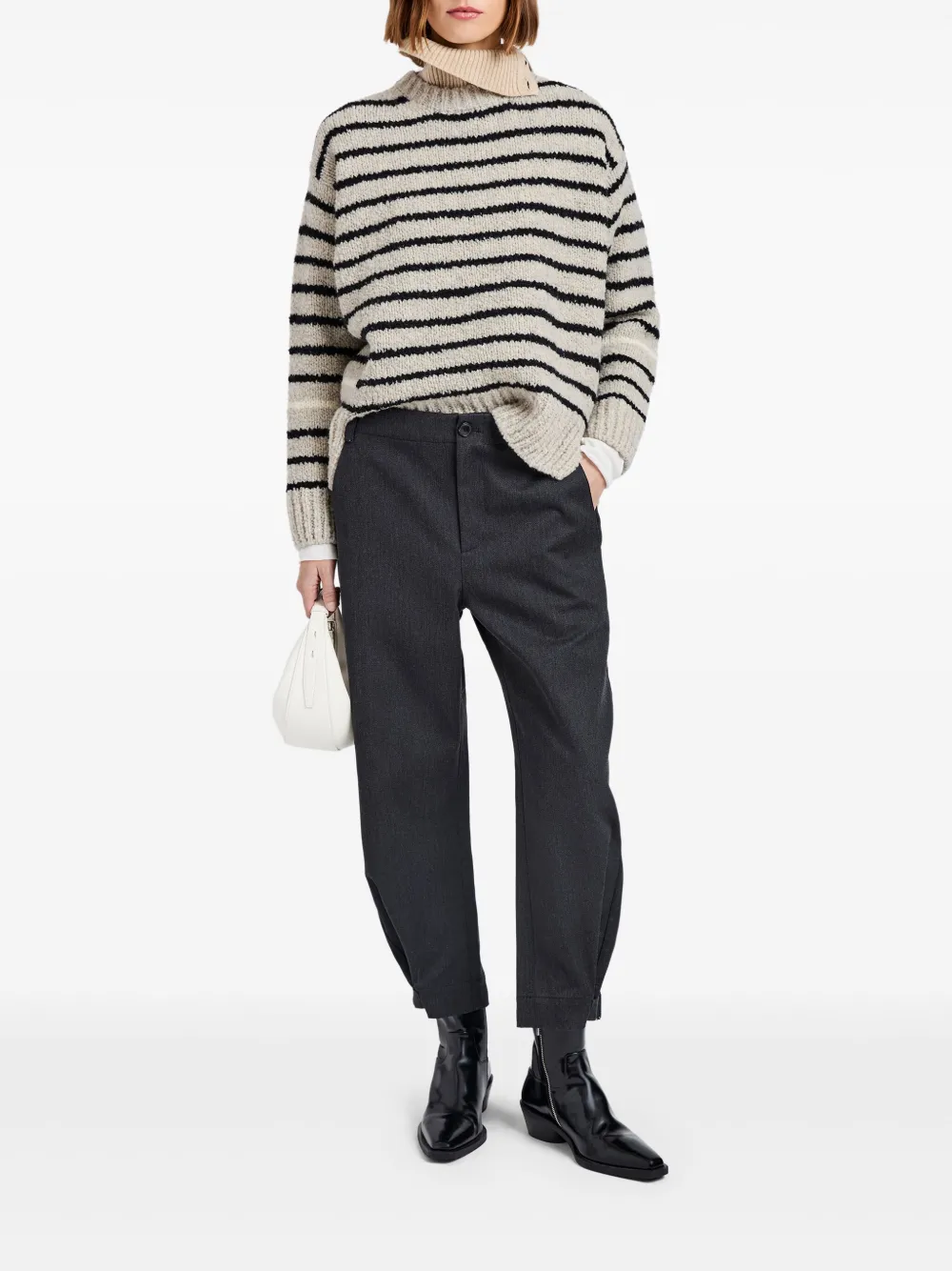Proenza Schouler White Label Kay button-fastening cuffed trousers - Blauw