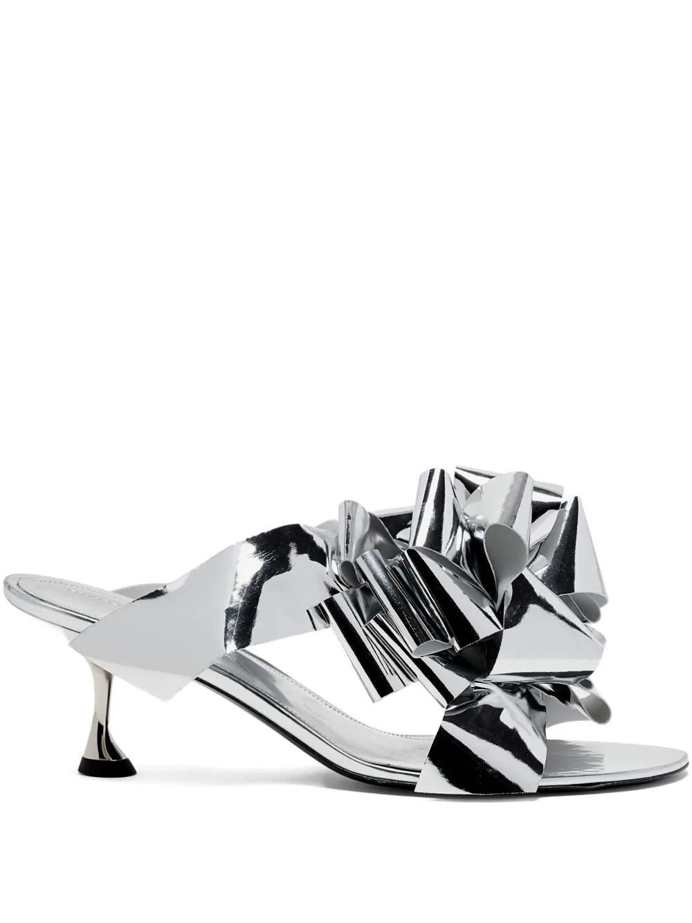Proenza Schouler 60mm bow-embellishment heeled sandals Zilver