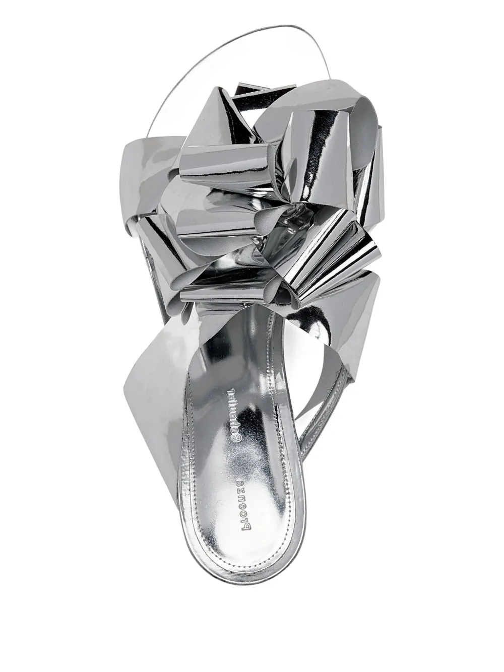 Proenza Schouler 60mm bow-embellishment heeled sandals Zilver