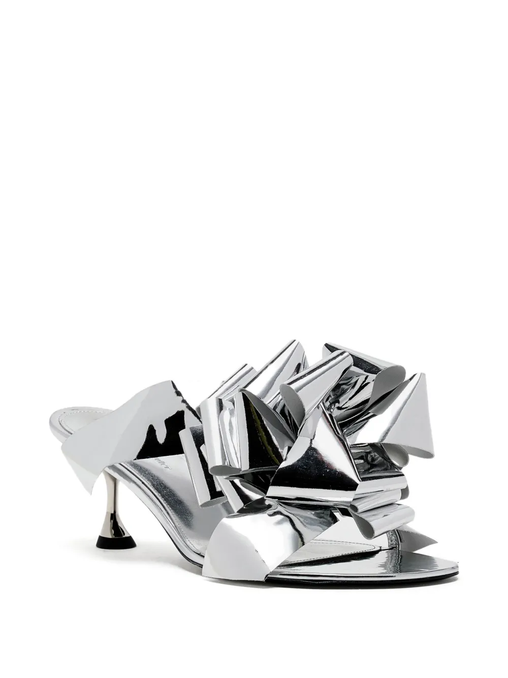 Proenza Schouler 60mm bow-embellishment heeled sandals Zilver