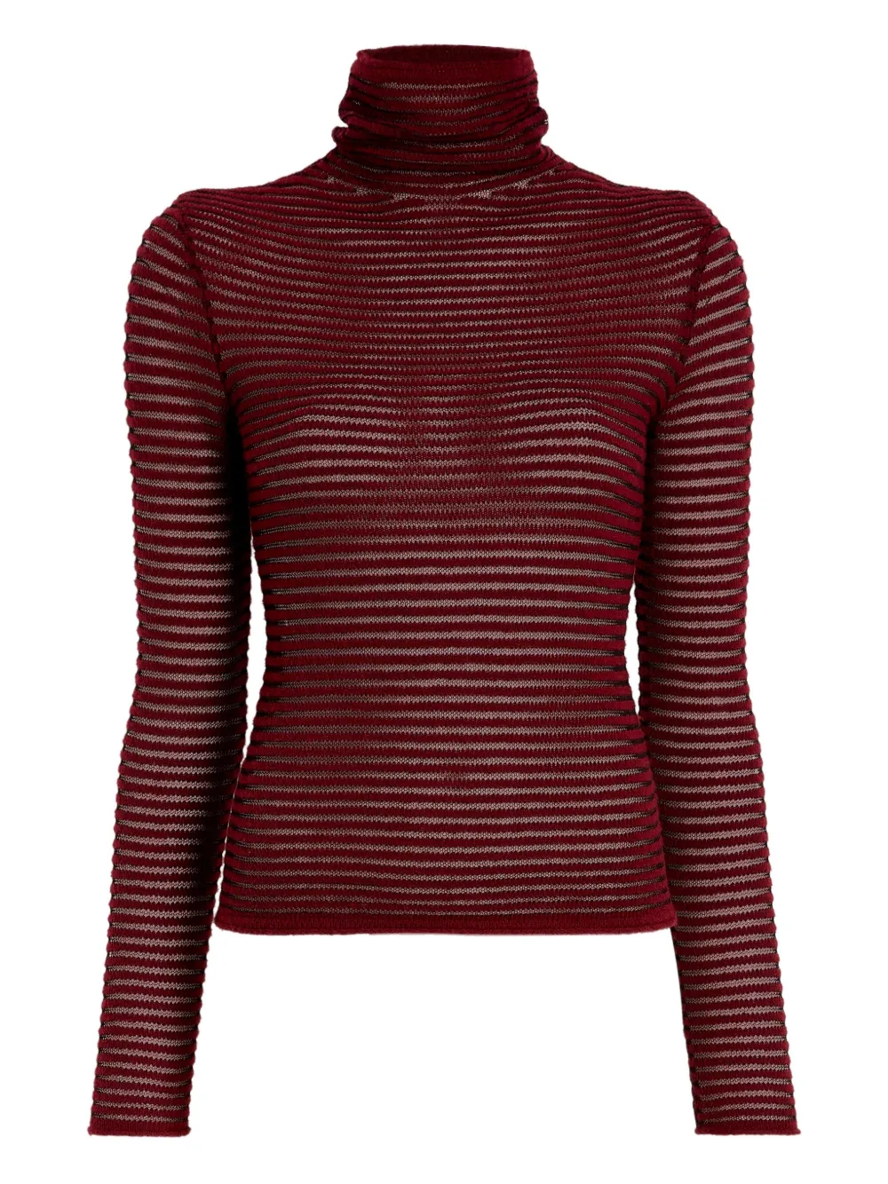 Proenza Schouler White Label Hailey ribbed turtleneck top | Red | Image 1