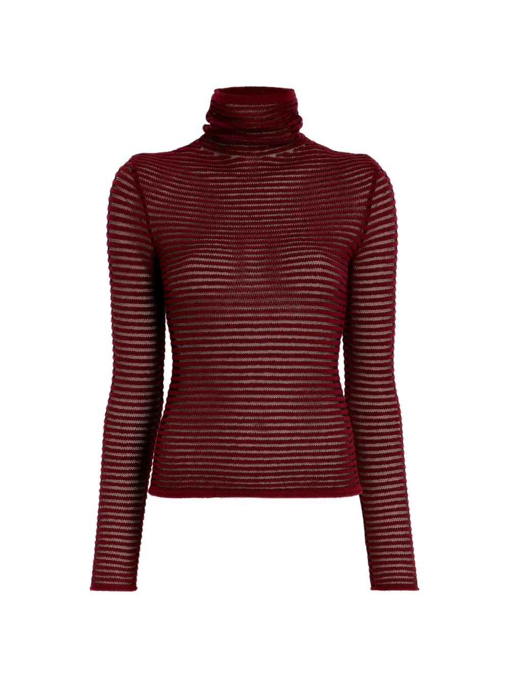 Proenza Schouler White Label Geripptes Hailey Rollkragenoberteil - Rot