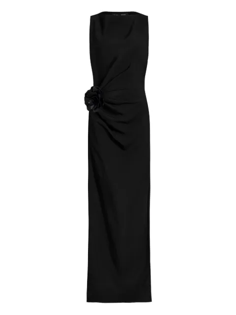 Proenza Schouler flower-embellished draped dress