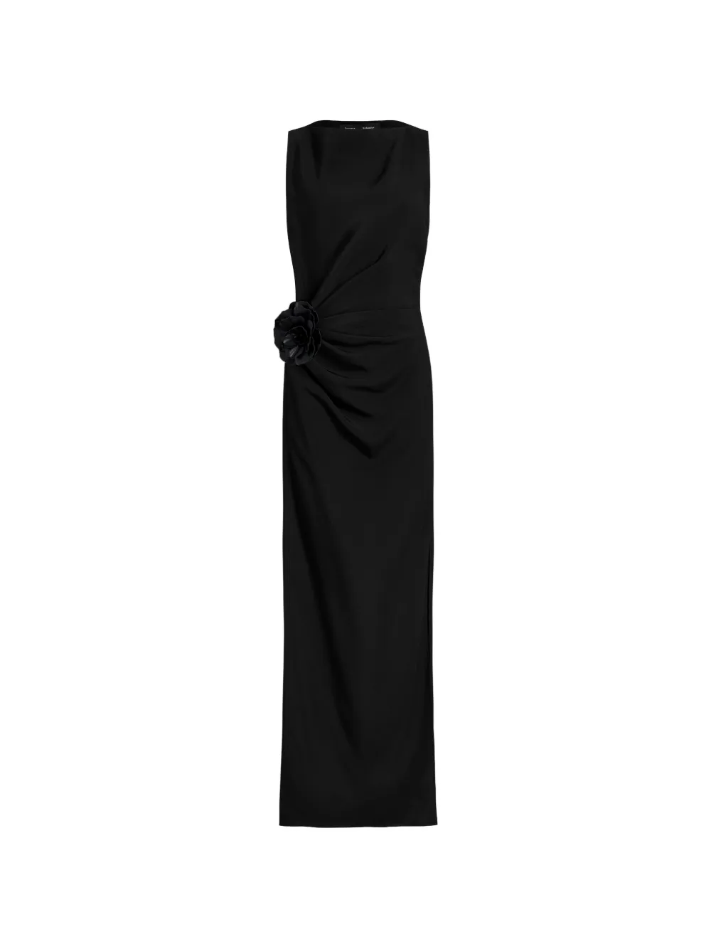 Proenza Schouler flower-embellished draped dress - Nero
