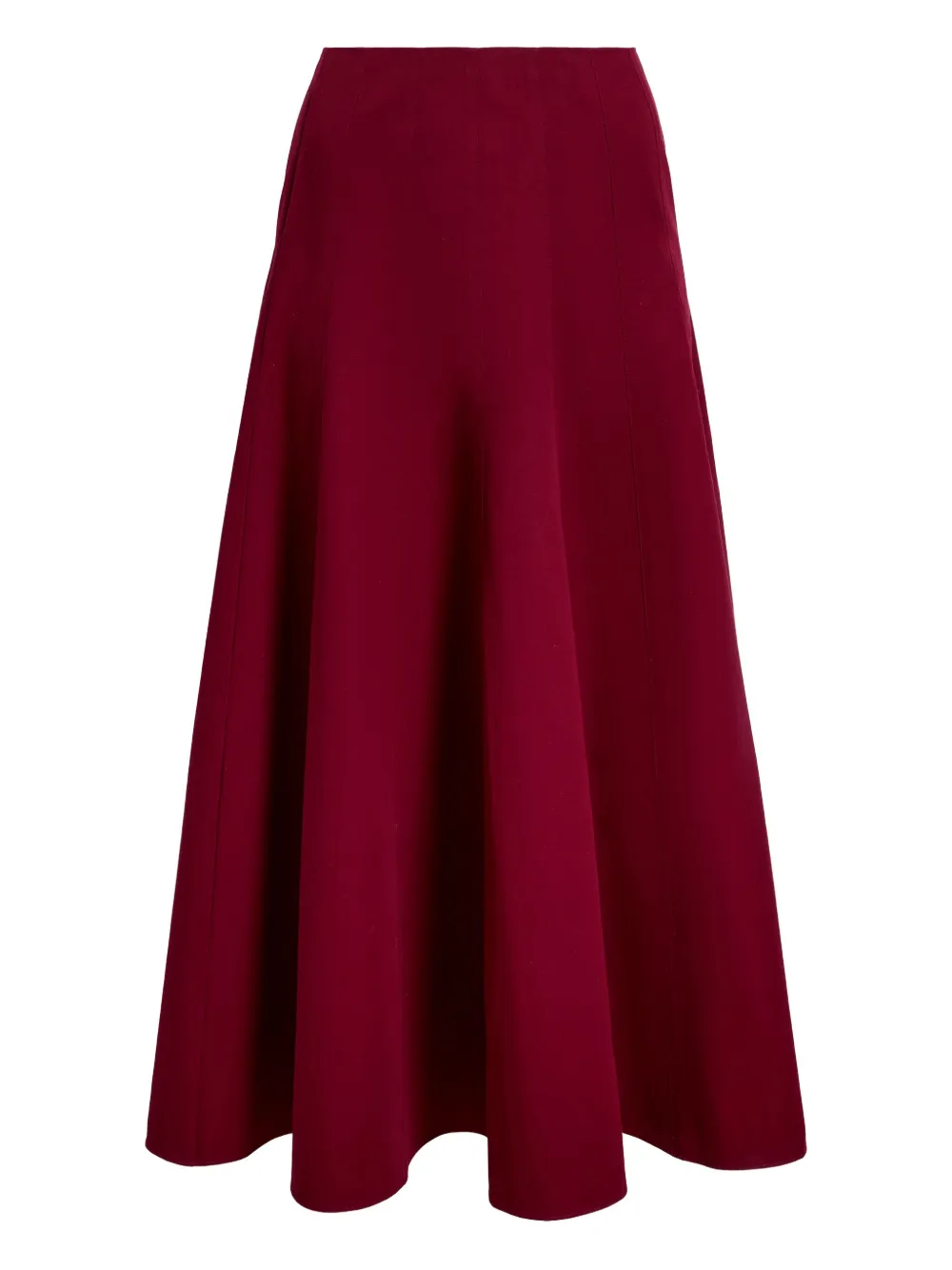 Proenza Schouler White Label Hiedi Panelled Flared Skirt In Red
