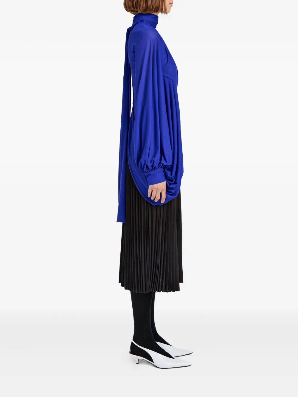Proenza Schouler Midi-plooirok met rechte tailleband Bruin