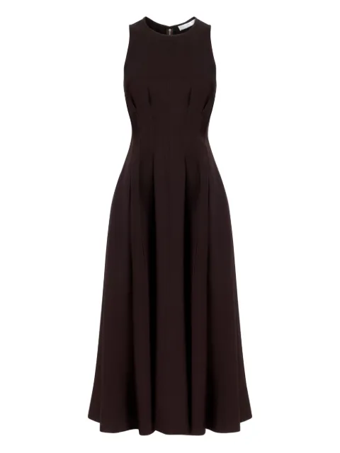 Proenza Schouler White Label Bronwyn pleated fitted-bodice midi dress