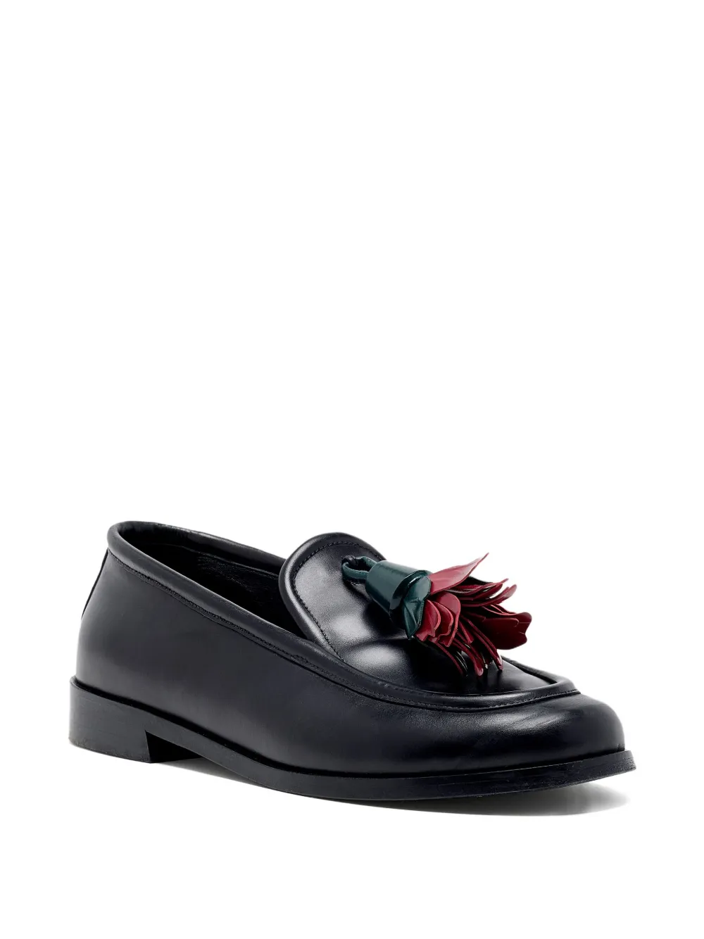 Proenza Schouler Loafers verfraaid met bloemen Zwart