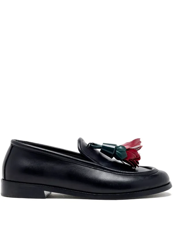 Proenza Schouler Albers Loafers in Box Calf in Black