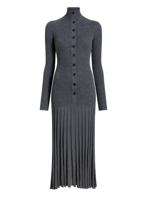 Proenza Schouler ribbed pleated midi day dress