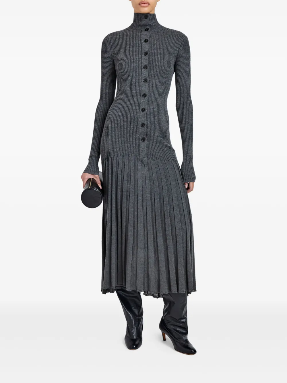 Proenza Schouler ribbed pleated midi day dress | Day Dresses | Image 2