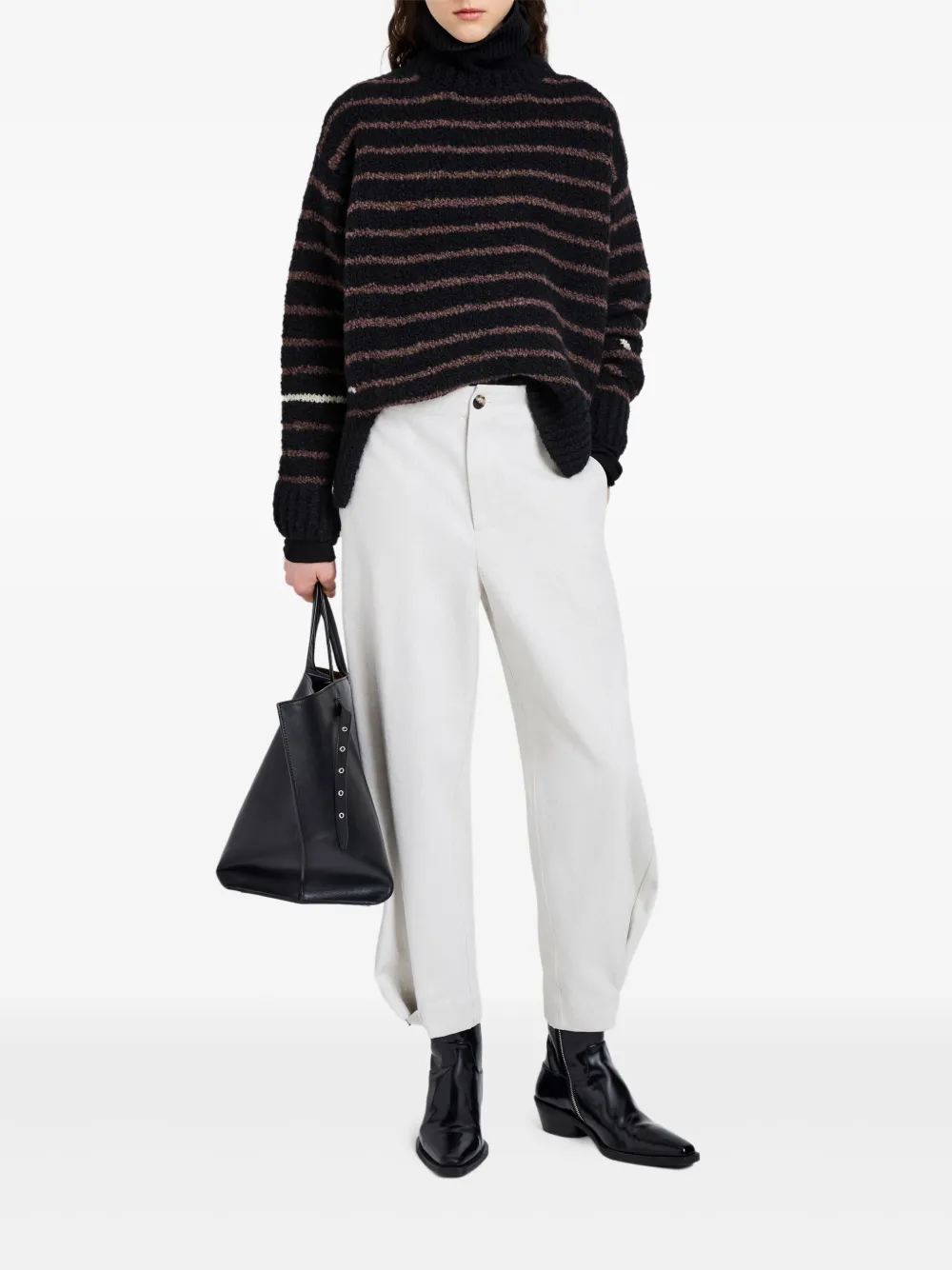 Proenza Schouler White Label Kay Button-fastening Balloon Trousers In White