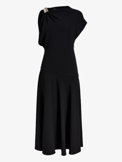 Proenza Schouler draped one-shoulder midi party dress