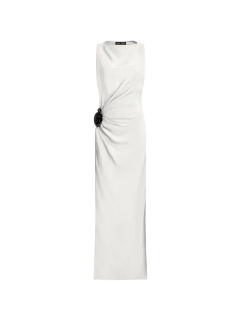 Proenza Schouler vestido largo con detalles de rosa