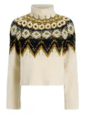 Proenza Schouler White Label Lizzy fairisle-pattern turtleneck sweater - Neutrals