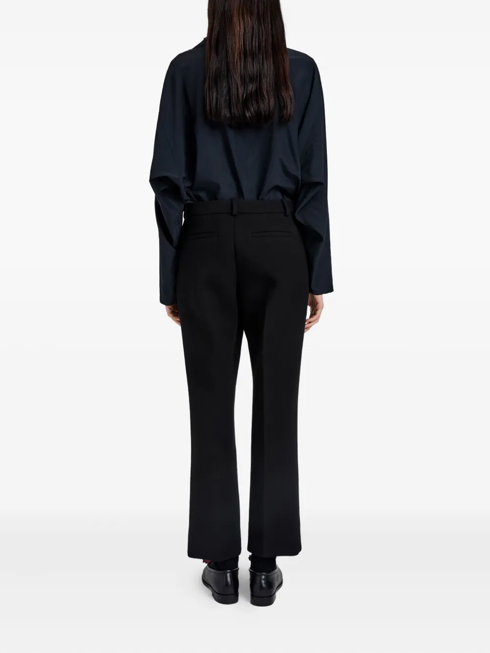 Proenza Schouler Pantalon met riemlussen Zwart