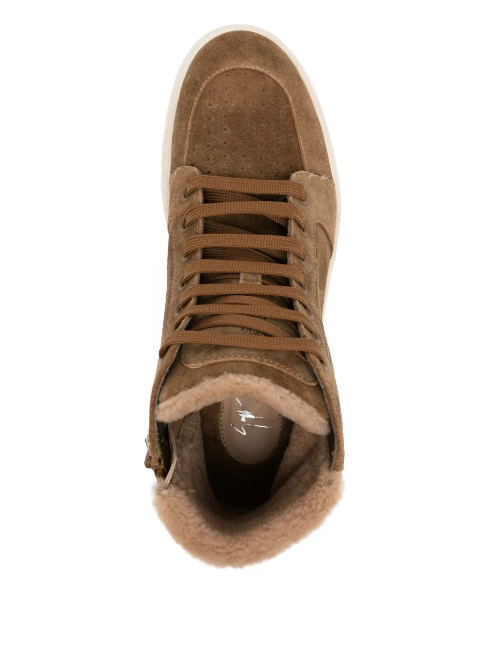 Giuseppe Zanotti lace-up high-top sneakers Brown