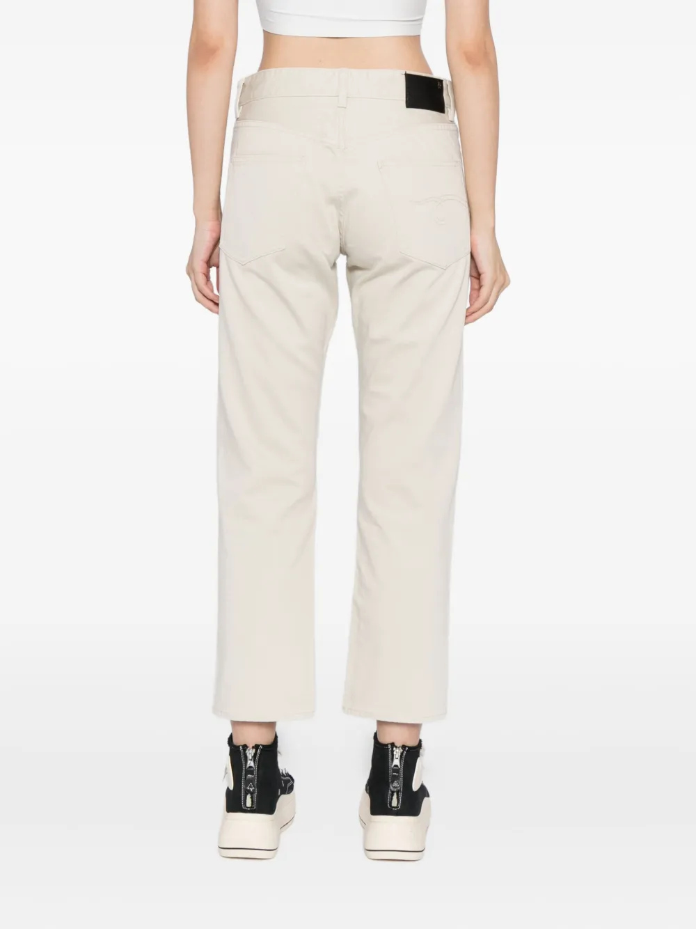 R13 Ssense Exclusive Off-white Jeans In Neutral