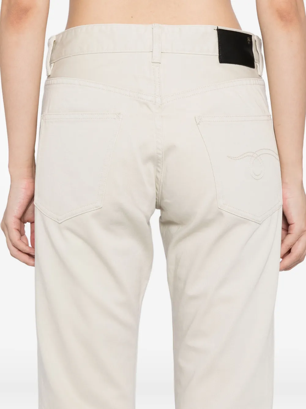 R13 Ssense Exclusive Off-white Jeans In Neutral