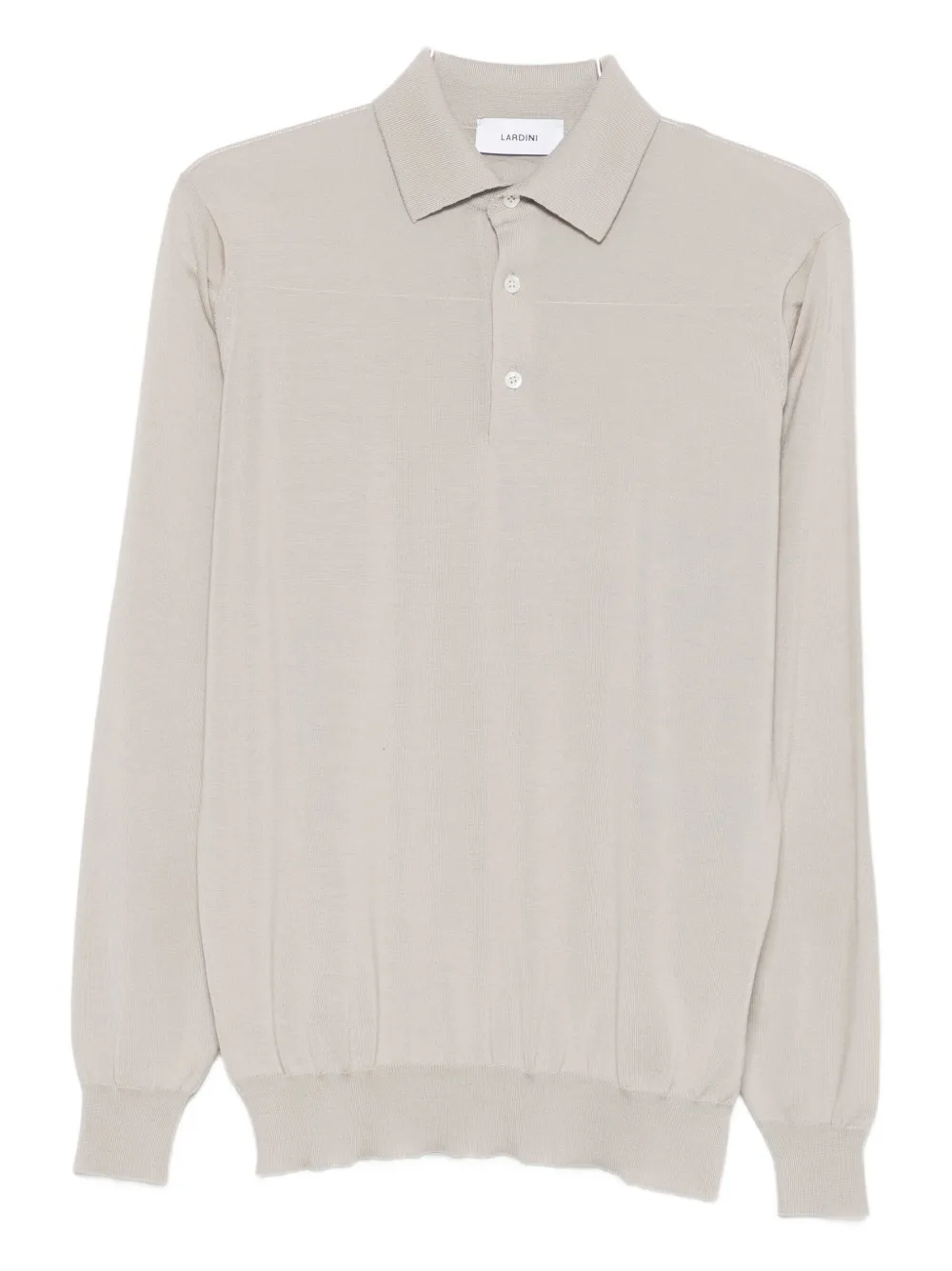Lardini long-sleeve polo shirt | Neutrals | Image 1