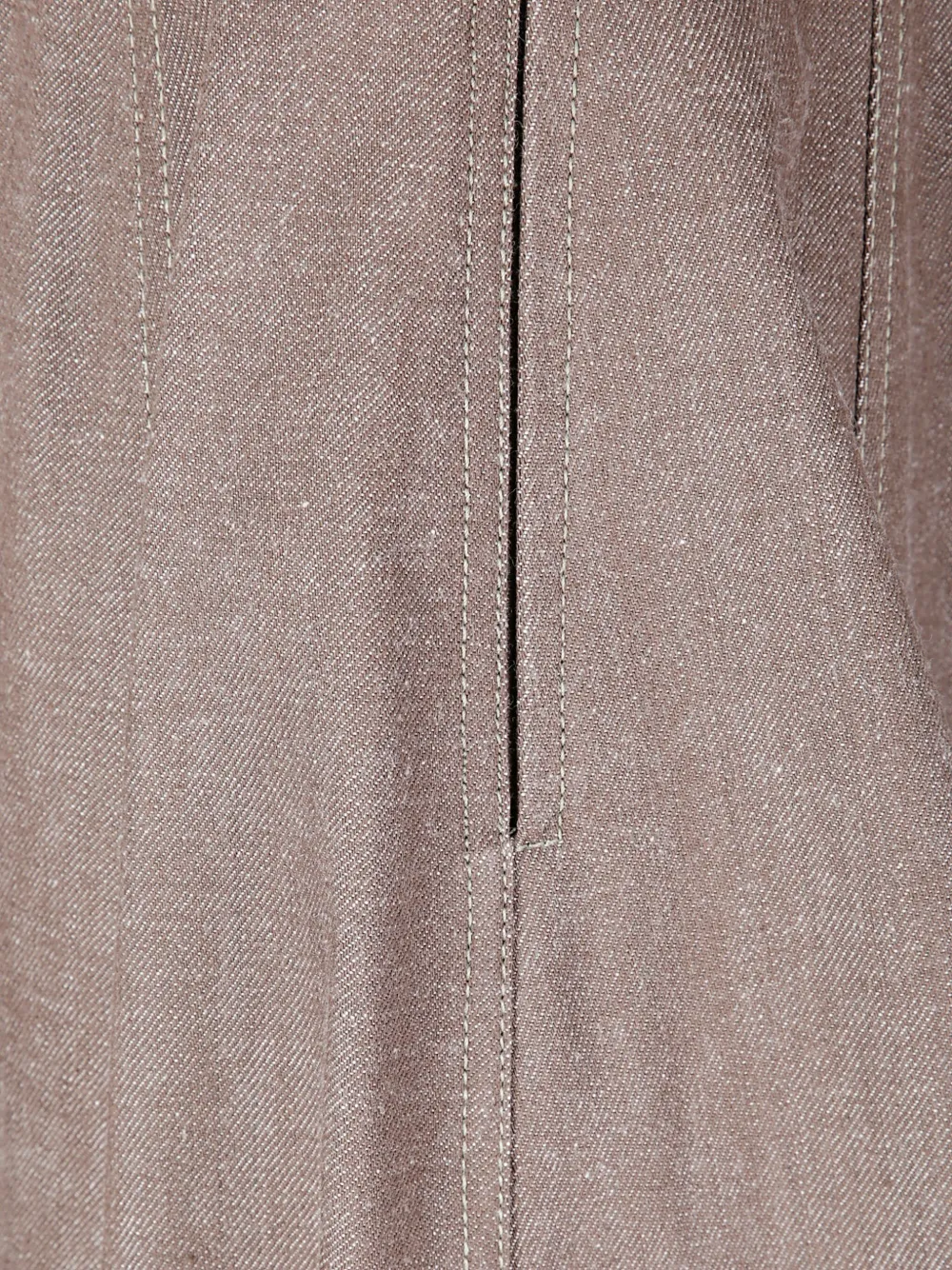 Jejia Structured Half-circle Midi Skirt With Front Zip Closure In Brown