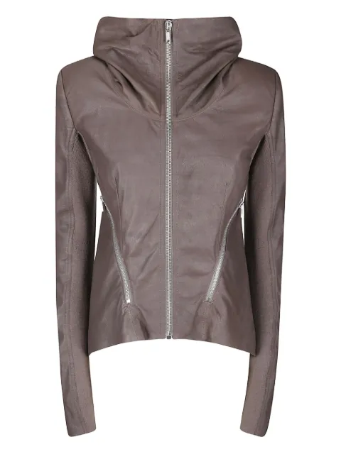 Rick Owens Naska zip-front leather biker jacket