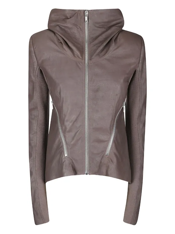 Rick Owens カーフレザー ドレープ ジップアップ ジャケット 4 9025c220005-3.jpg
