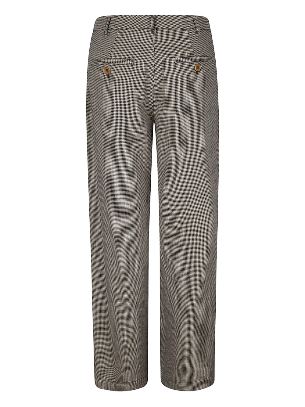 Jejia Katherine houndstooth pleated trousers - Zwart