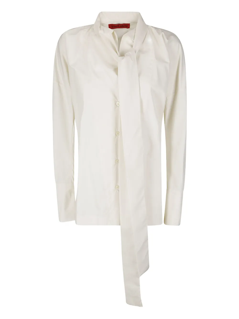 THELATEST tie-neck cotton shirt | White | Image 1