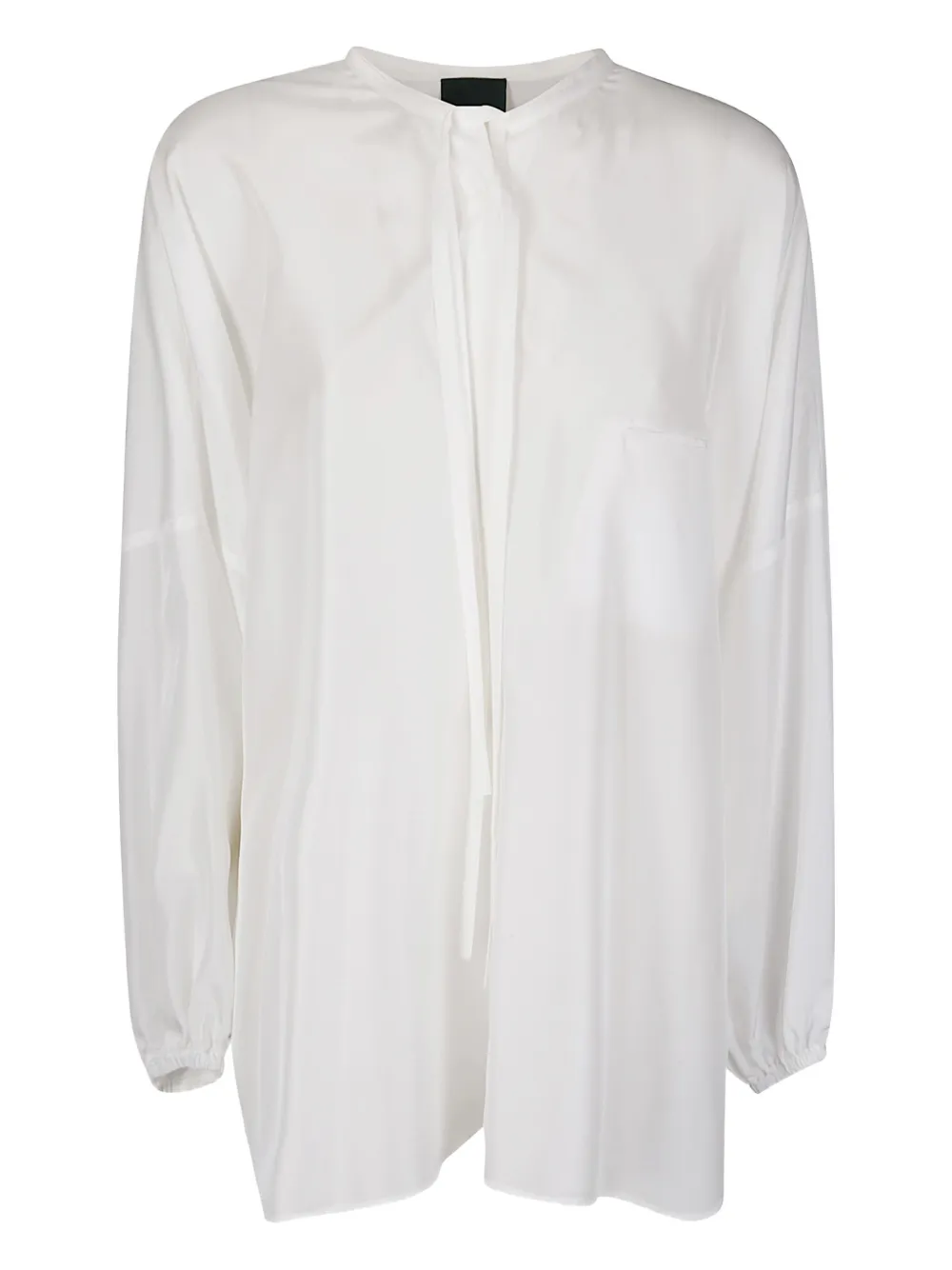 Jejia Tilda tie-neck pocket blouse | White | Image 1