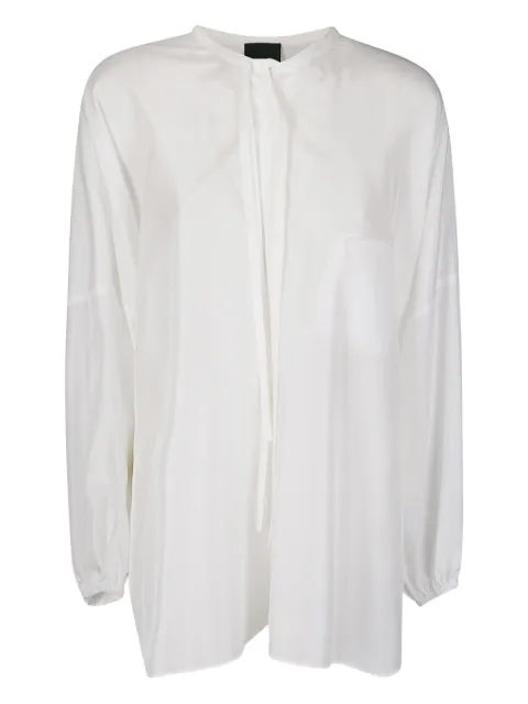 Jejia Tilda tie-neck pocket blouse