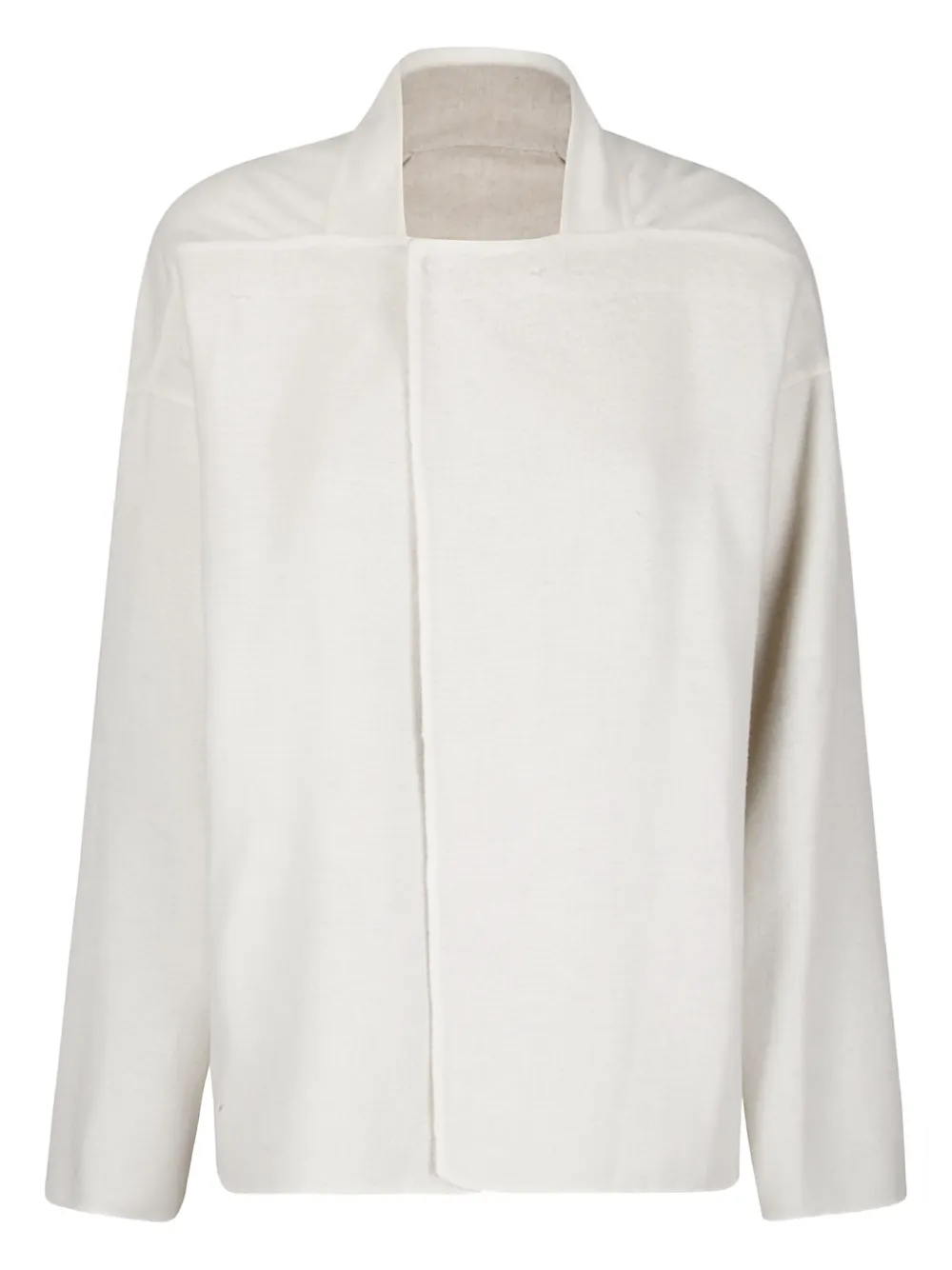 Rick Owens Island Overlap Jacket In Neutral