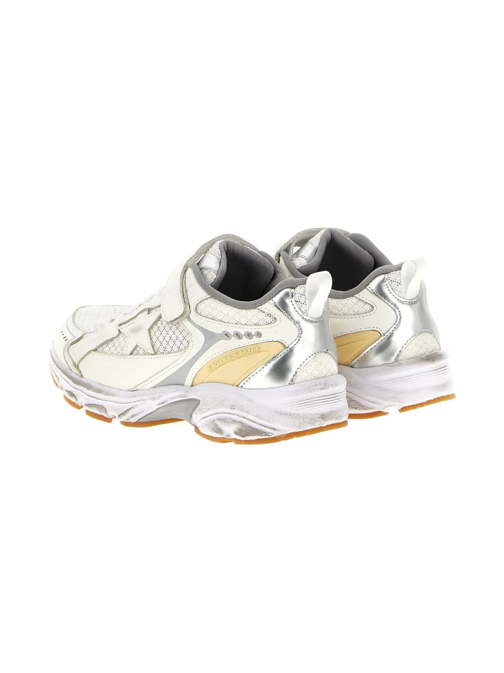 Golden Goose Kids velcro-strap sneakers - Wit