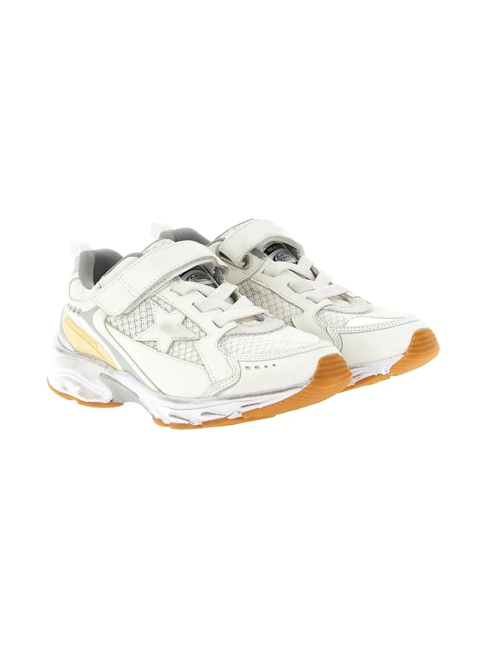 Golden Goose Kids velcro-strap sneakers White