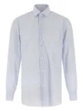 Barba striped-pattern shirt - Blue