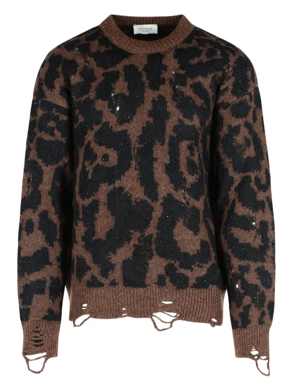 Shirt Leopard Sweater Mens Wales Bonner Leopard Sweater – Golden