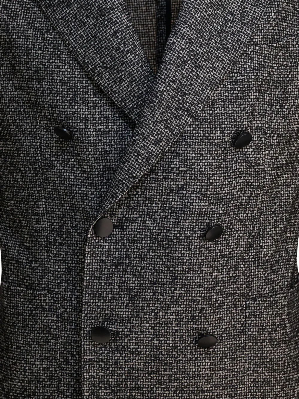 Tagliatore Double-breasted Jacket Front Pockets In Black