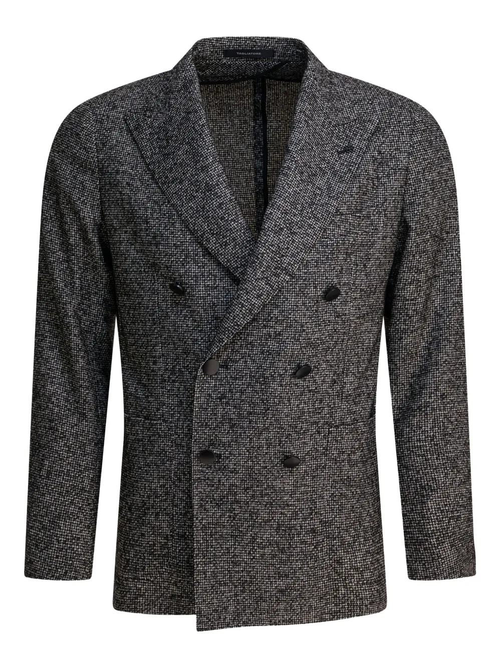 Tagliatore Double-breasted Jacket Front Pockets In Black