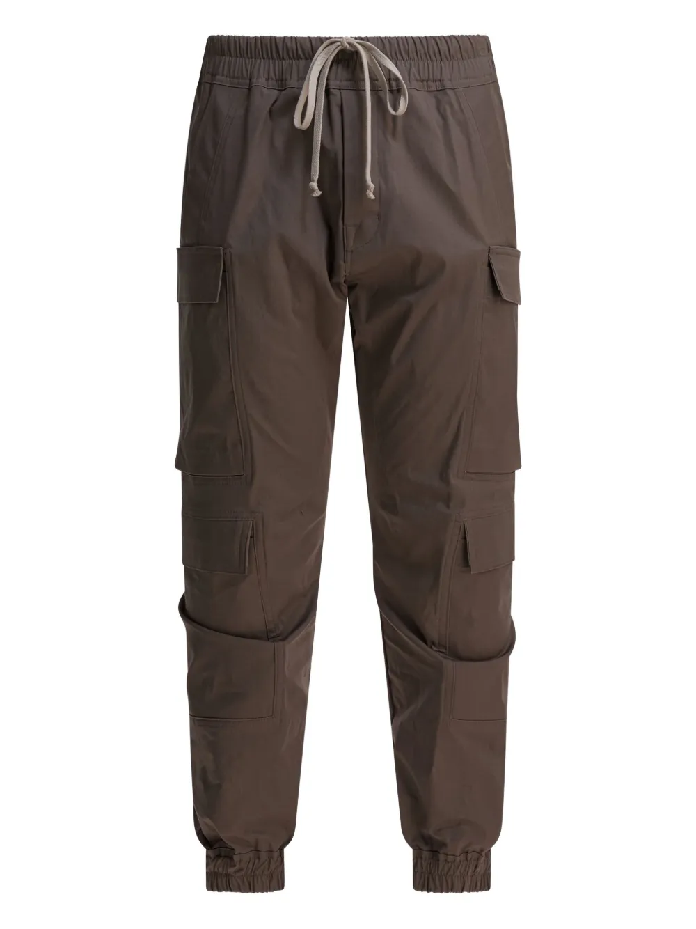 Rick Owens cargo-pocket drawstring cargo trousers | Brown | Image 1