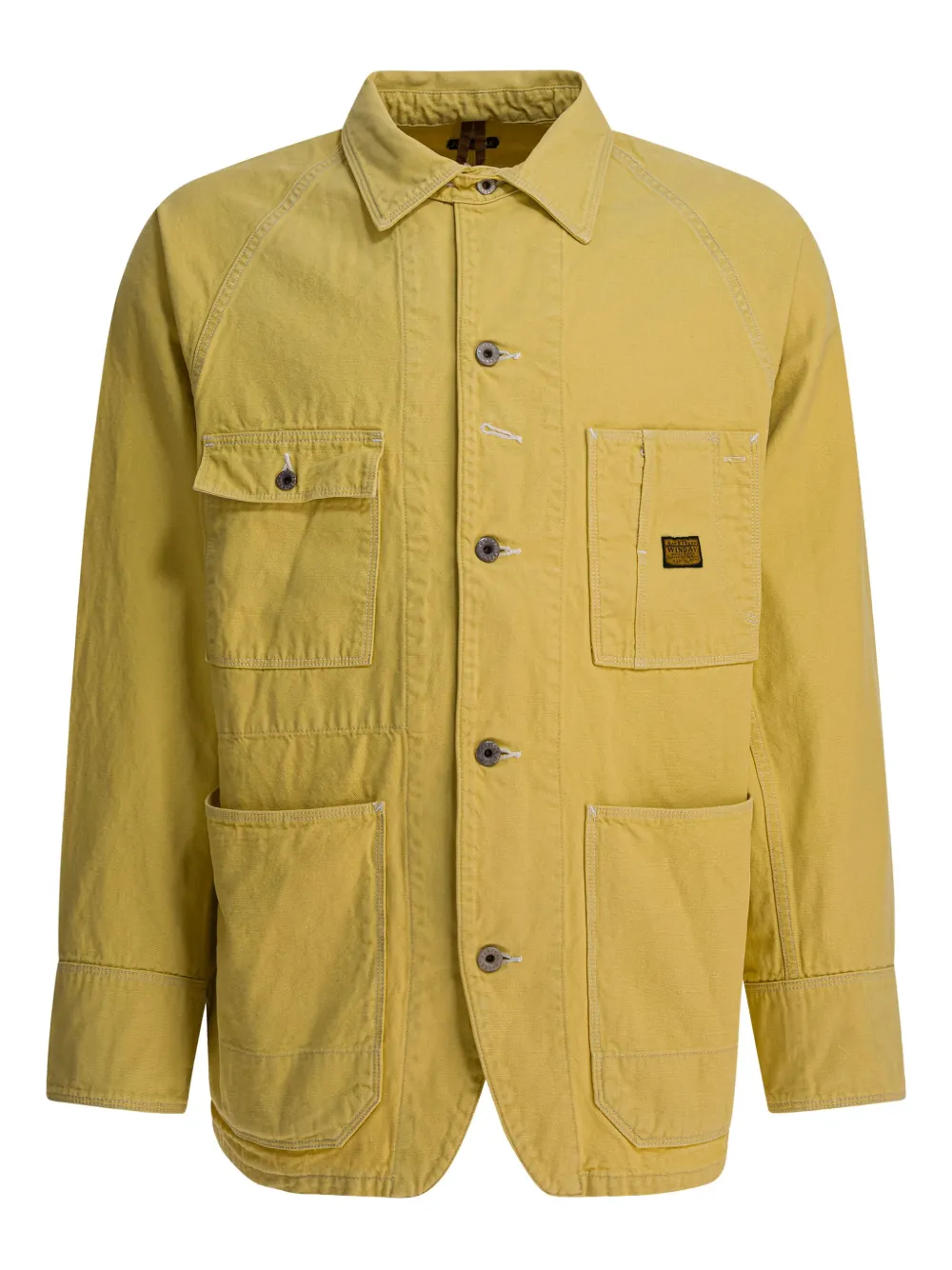 KAPITAL raglan-sleeve pocket shirt jacket | Yellow | Image 1