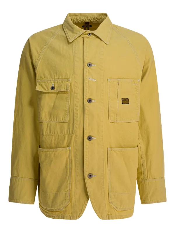 KAPITAL ラグランスリーブ シャツジャケット | イエロー | FARFETCH JP
