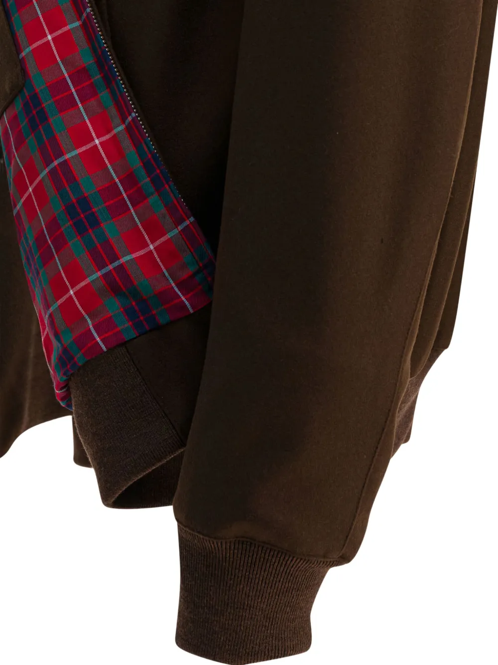 Baracuta G9 Melton jack met rits Bruin