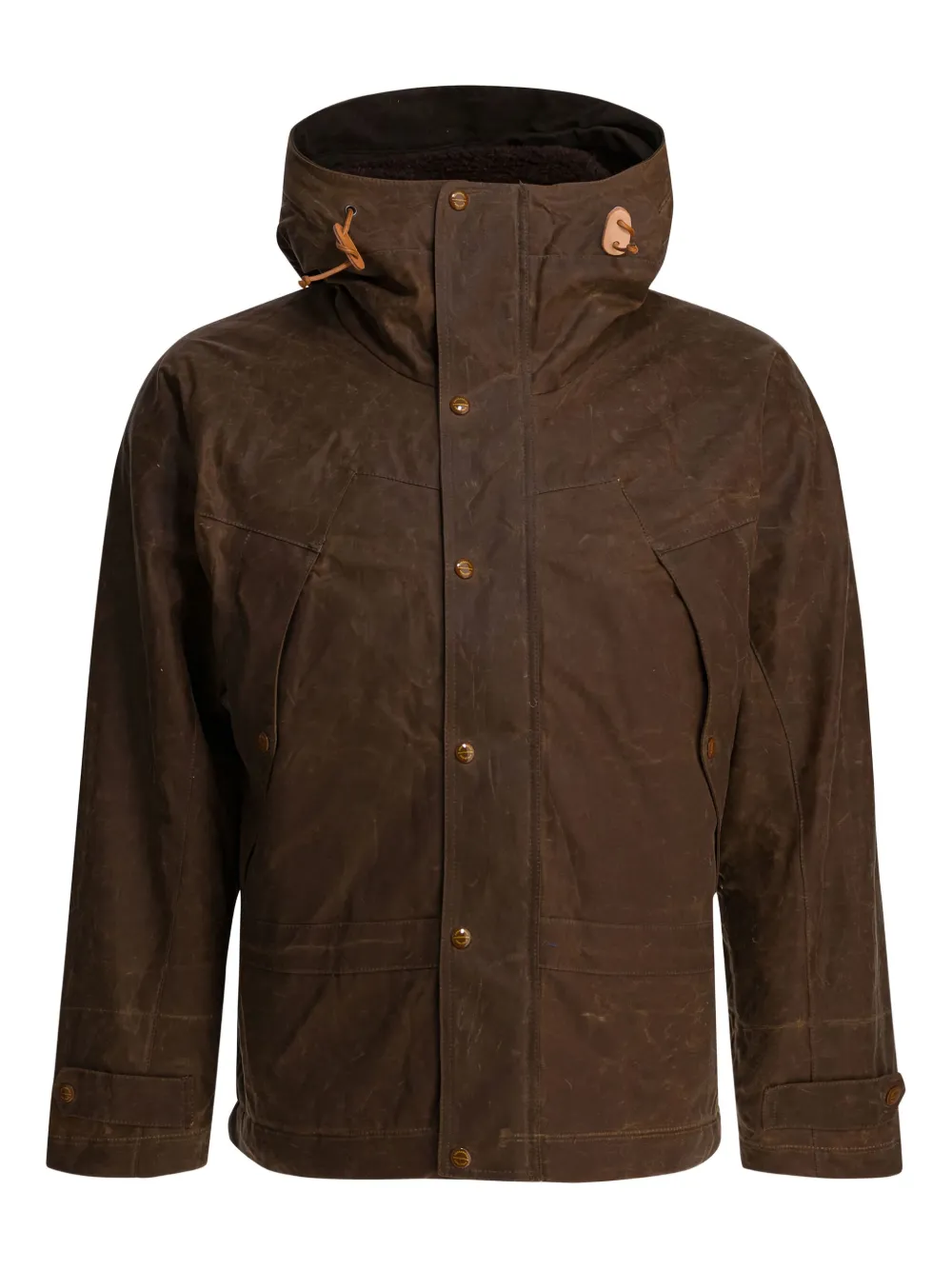 Ceccarelli Hooded Padded Jacket In Brown