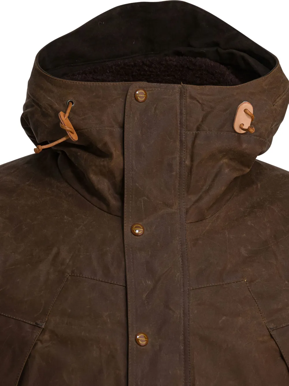 Ceccarelli Hooded Padded Jacket In Brown
